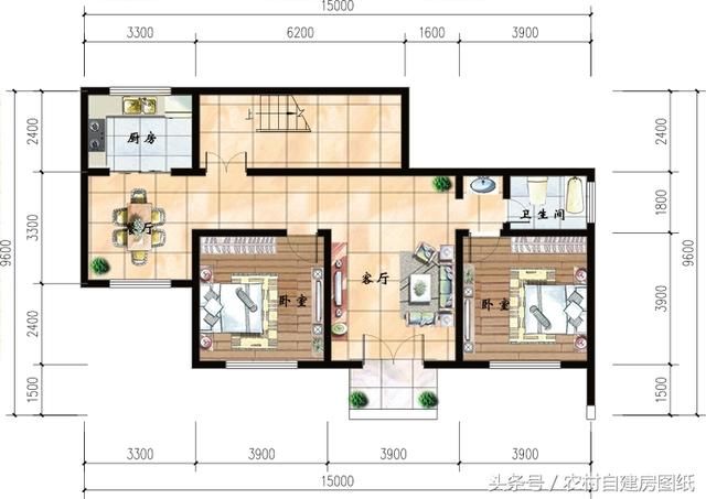 6款农村别墅设计图，带独立厨房有柴火灶，开春建房不用愁了