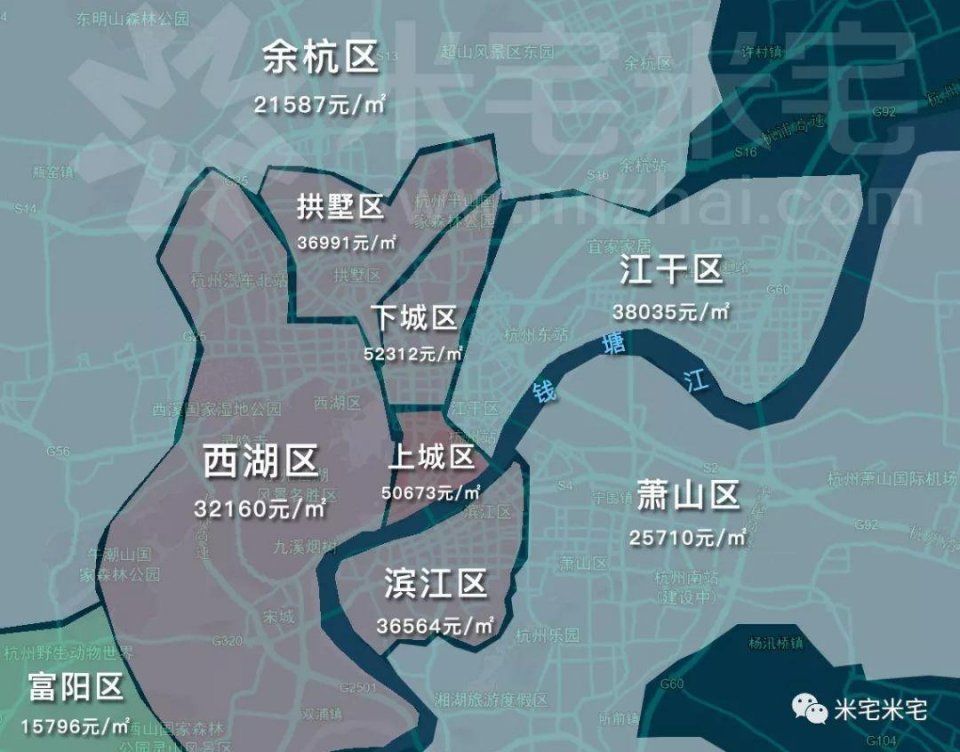 石家庄房价最贵的地方竟不是裕华区!附5月30个热点城市房价地图