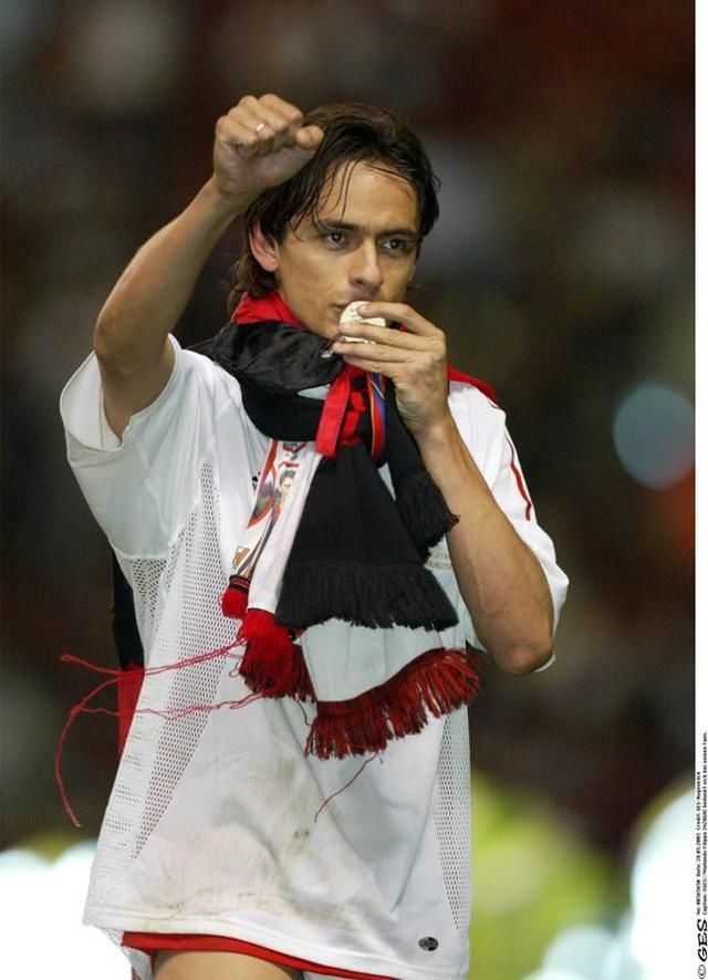 因扎吉AC米兰生涯九大经典冠军庆祝瞬间 顺祝