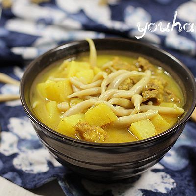 咖喱牛肉莜面鱼鱼