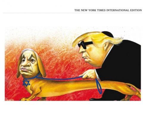 纽约时报为反犹漫画道歉 主角特朗普不买账