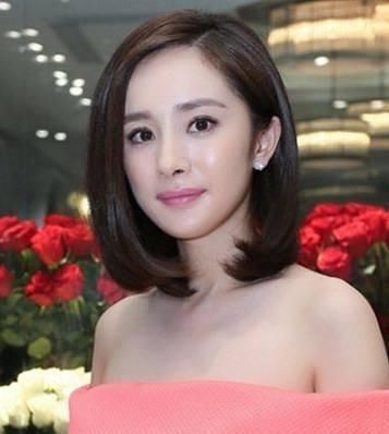 短发女生高适合样的额头?看杨幂和赵丽颖发型婚纱披着造型图片