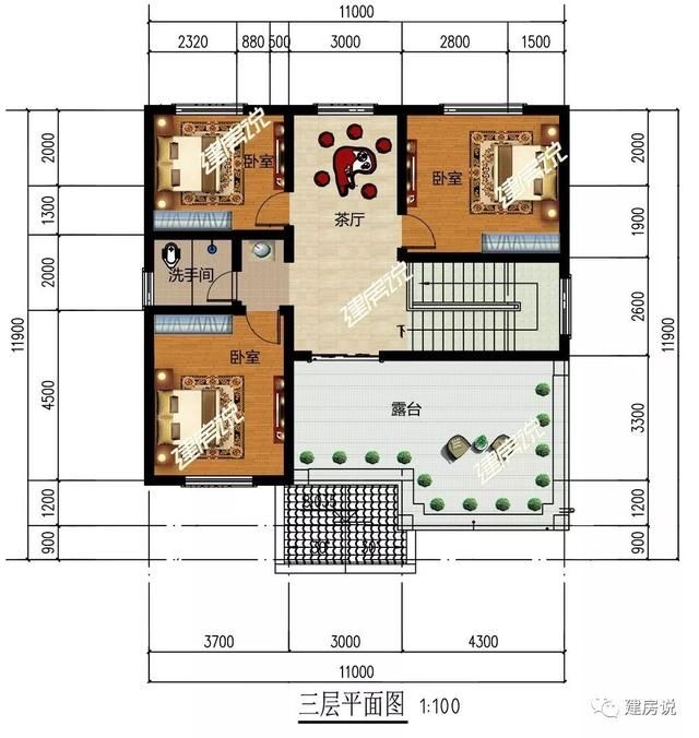 5套120平左右的别墅，经济实惠，家家户户都建的起