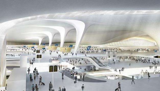 北京大兴国际机场的设计方案为"海星",早在2015年便已经确定了.