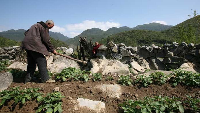 农村老大爷,和外孙相依为命孤苦生活,还一直说