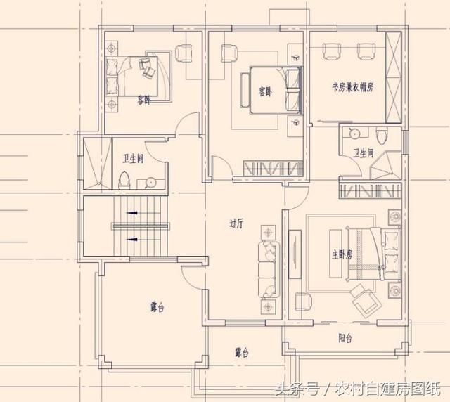 10款二层农村自建房图纸，2款带土灶，3款带车库，7款带堂屋