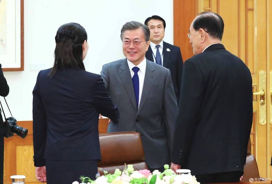 朝韩国家元首会面 警察全城筑人墙护卫