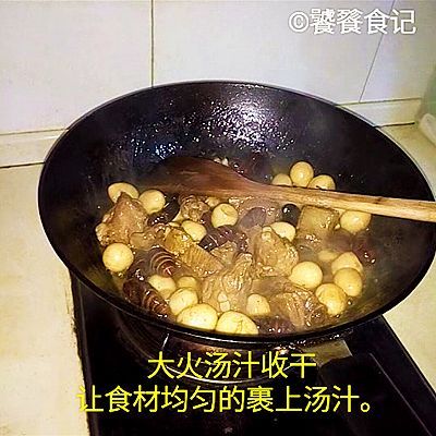 蝉蛹鹌鹑蛋烧排骨