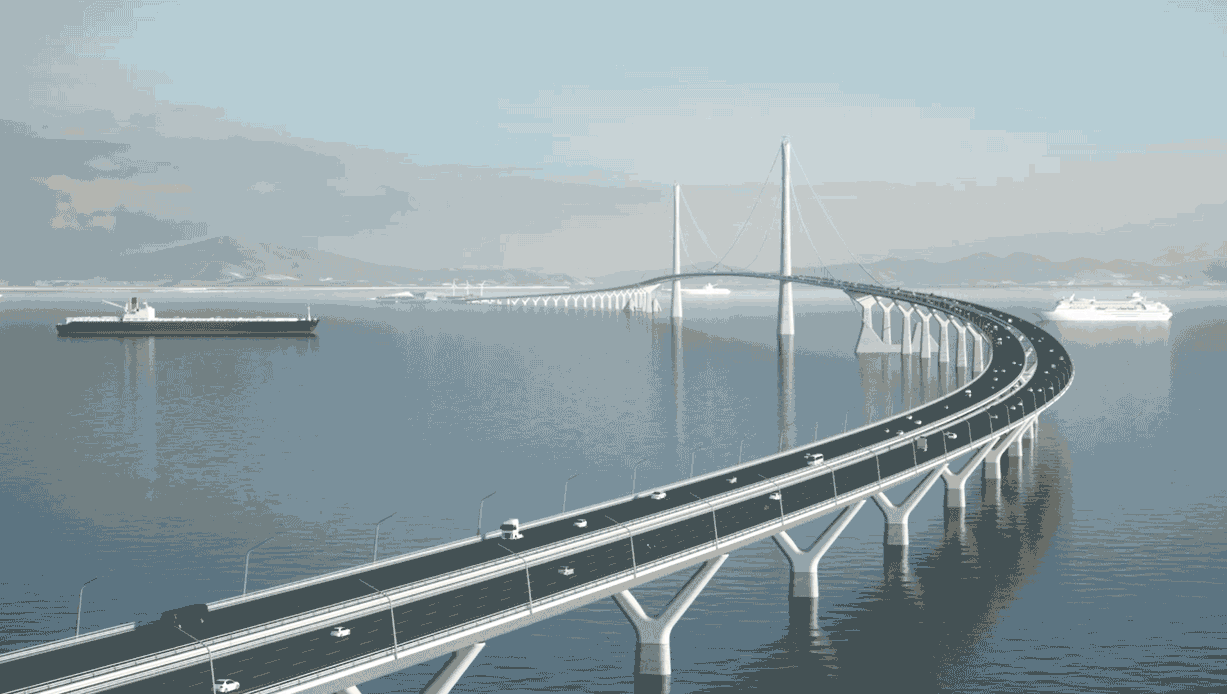 广东又一座跨海大桥将诞生!对接港珠澳大桥，直通香港!