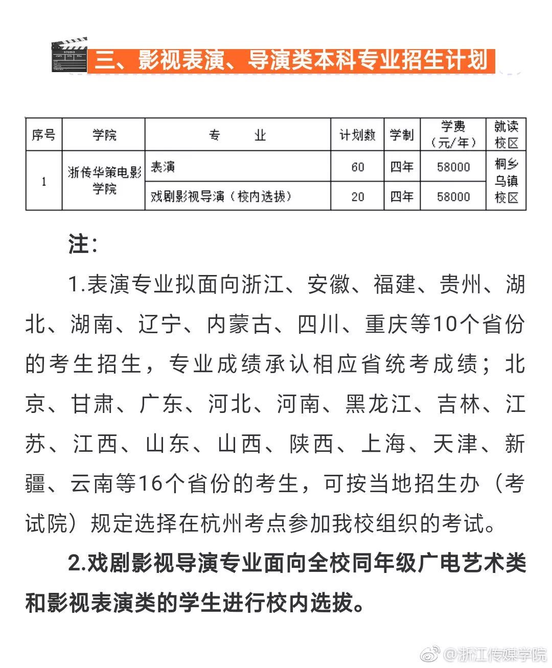 招生 | 浙江传媒学院2019年播音主持广播电视编