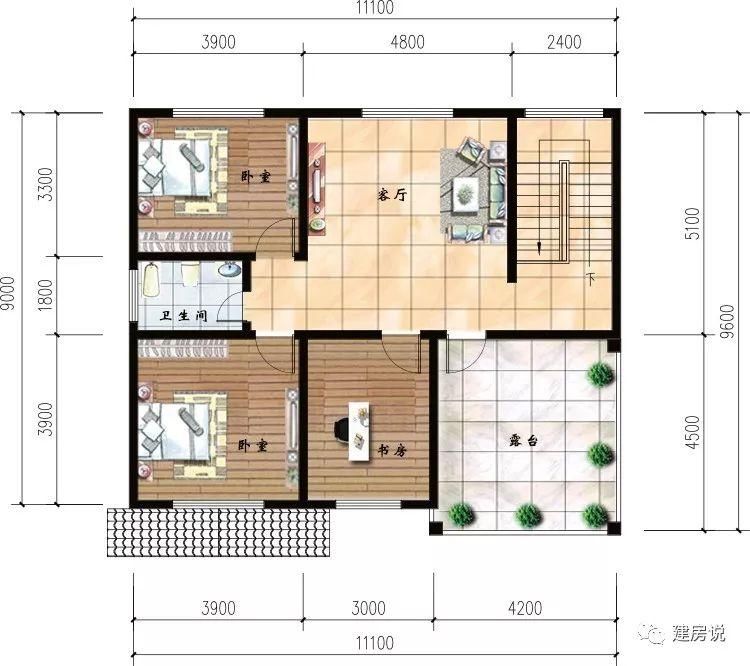 3套带挑空客厅的三层别墅，一进门就被吸引住了