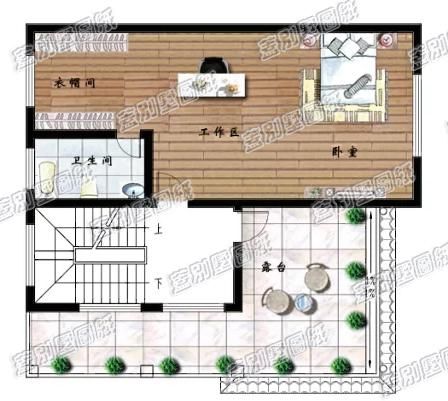 方正户型占地约90平米农村自建房设计图纸
