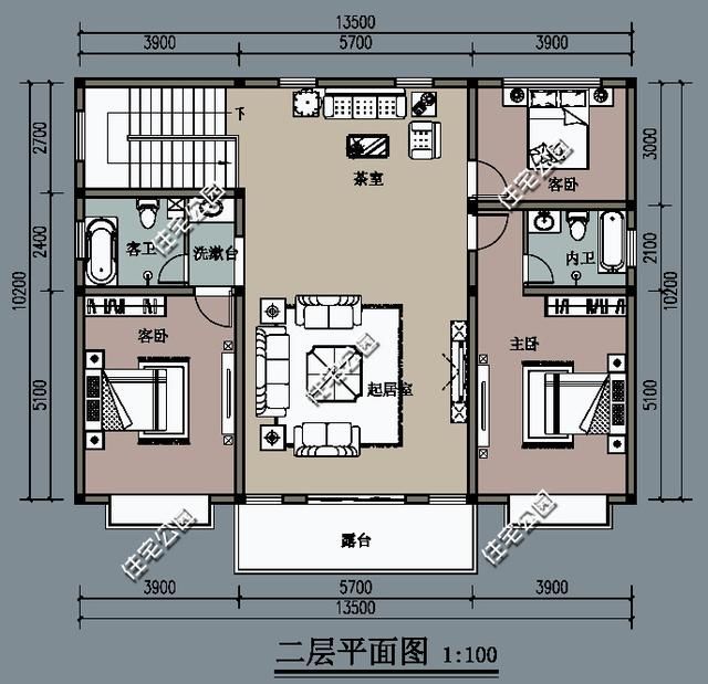 农村小伙不爱农村欧，自建房设计有特色，13米X10米含平面图