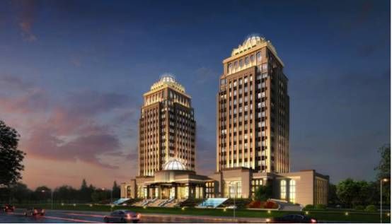 圆通速递新建总部双子楼正式封顶