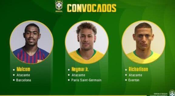 巴西最新大名单:内马尔库蒂尼奥领衔 傲骨入选