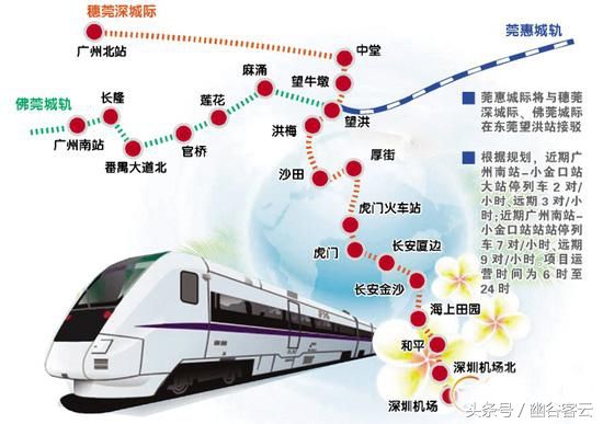 广东年内将通车一条城际高铁，全长116公里，将这3城市“同城化”