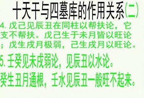 八字精要:四墓库认知以及四墓库的用法