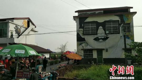 花海涂鸦遇上洞庭湖光春色 涂鸦艺术节湖南南县开幕