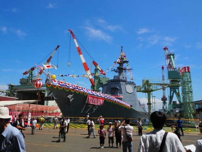 日本海上自卫队最新宙斯盾舰DDG-179号将下
