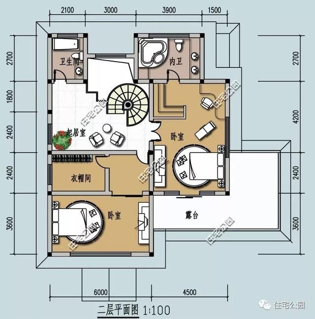 3套小户型农村别墅，4种布局，哪个最适合农村？