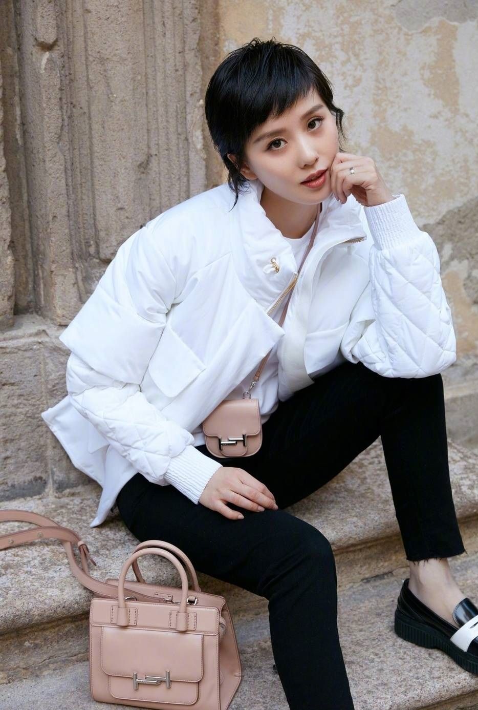 刘诗诗《优家画报》短发造型,只是为啥封面照