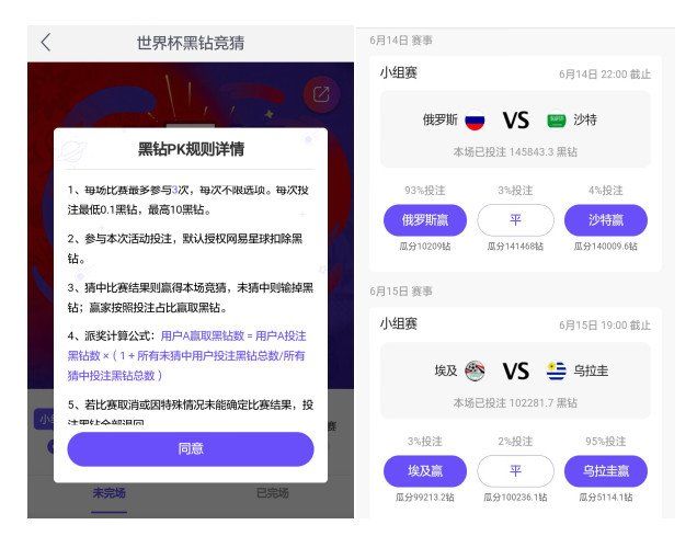 网易星球上线世界杯体育竞猜功能
