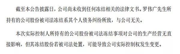 罗伟广持股遭司法冻结 市场风变了还是他选错了路?