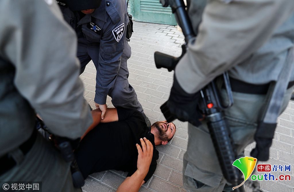 以色列阿拉伯示威者抗议美驻以新使馆开馆