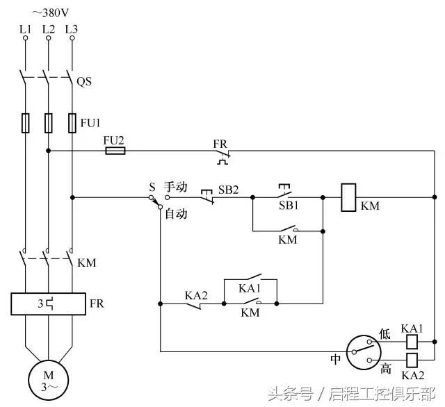 18.用电接点压力表做水位控制电路