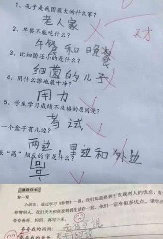 小学生的离奇解题思路,用词语造句翻译文言文