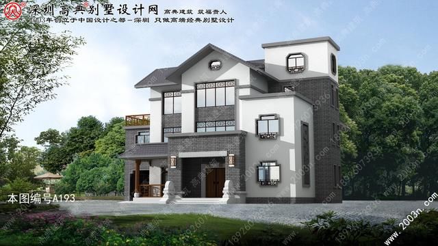 湖南溆县水隘乡黄溪村三层高端中式别墅宽敞空间居住使用十分舒适