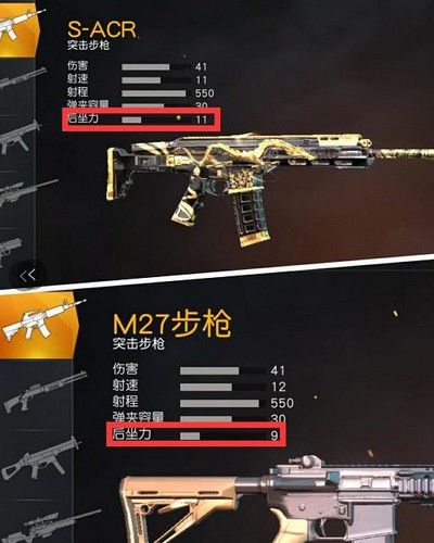 荒野行动M27和S-ACR对比分析 哪把武器更好