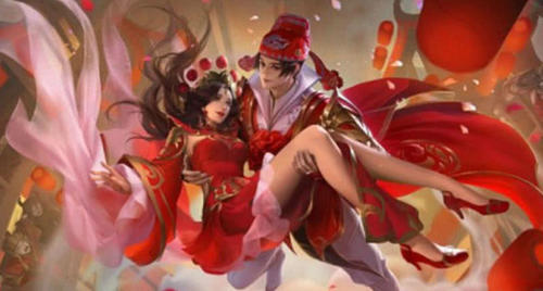 王者荣耀:孙悟空露娜情侣皮肤官宣,名字亮了,凤