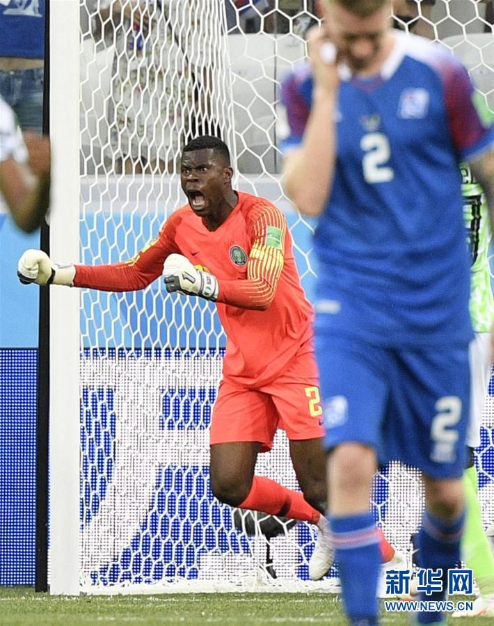 世界杯D组:尼日利亚队2比0战胜冰岛队