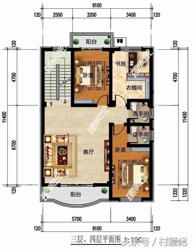 911米一百平别墅，卧室有9个，住10人没问题