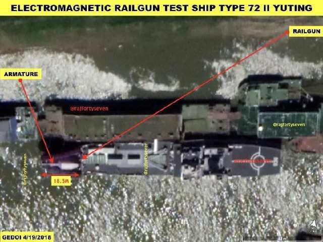 一炮击穿12块靶标,卫星图显示中国电磁炮研制