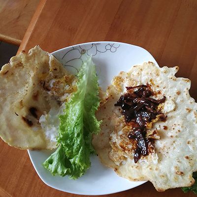 京酱肉丝鸡蛋灌饼卷