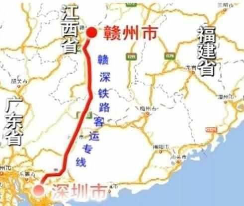 江西将再添加一条时速350高铁去深圳，为南北交通大动脉打下基