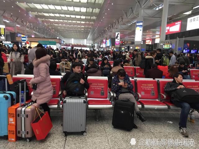 上海虹桥高铁站春运景象：千山万水挡不住游子回家过年 现场图