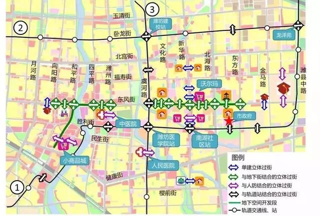 定了！潍坊市区要建过12处过街通道或天桥！快看你经常路过么？