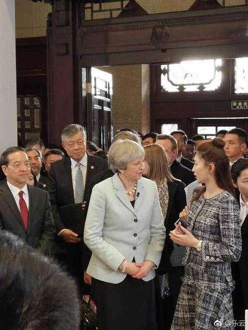 为什么江疏影能够陪英国首相访华?原来她还有