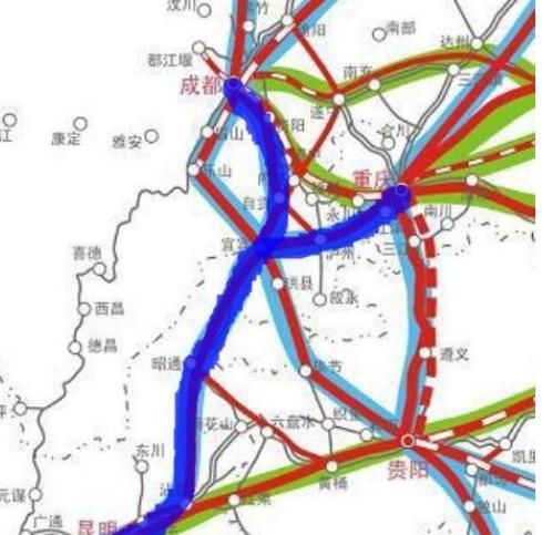 蓉昆高铁规划出炉，四川云南已动工，重庆没动静，网友:重庆又拖