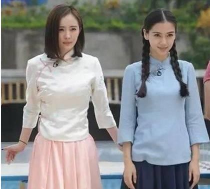 杨颖和赵丽颖同框,谁虚报身高一目了然