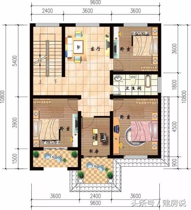 3款漂亮小洋房户型，农村建造这样的房子才最值得