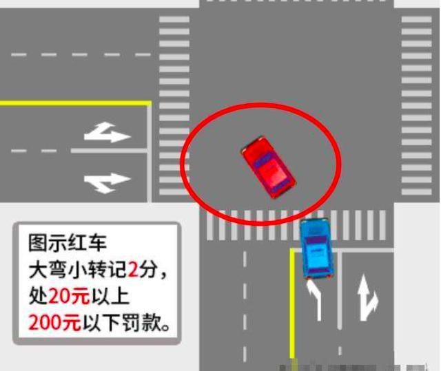 交警提示：十字路这样转弯最高可扣8分罚款500元，6万车主已中招