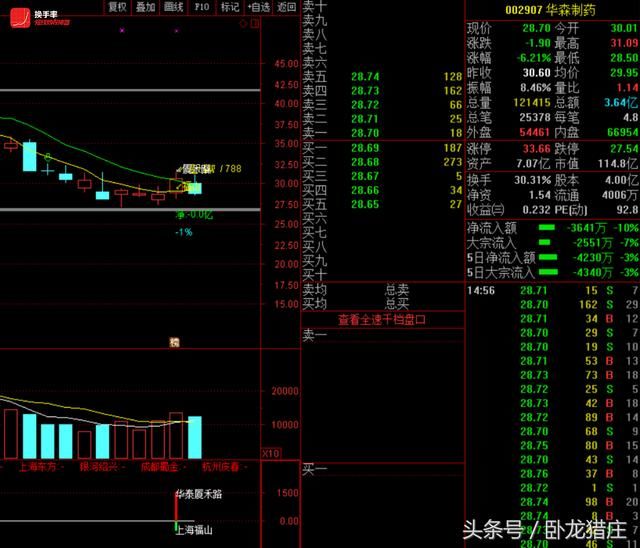 佛山做T掩护猪肉荣8200万出逃，上市第二天惨跌停赵老哥700万抄底