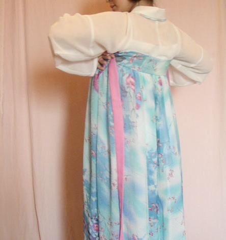 蓝色齐胸汉服冬季穿搭,蓝色齐胸汉服冬季穿搭图片