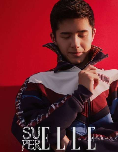 中国刘昊然 韩国吴世勋 SuperELLE首期封面的