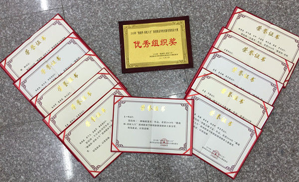 汉中职院在2018年挑战杯-彩虹人生创新创效