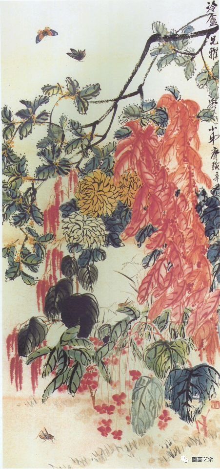 霜叶如花--齐白石雁来红作品北京名士画院 霜叶如花--齐白石雁来红作品北京名士画院